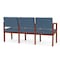 Lesro 3 Seat Tandem Seating W/ No Center Arms, 65 in W 26 in L 31.5 in H, Lenox Series LW3101 - alternate 2